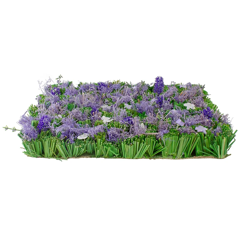 13" x 9" Mixed Floral & Grass Artificial Spring Mat