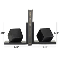 CosmoLiving by Cosmopolitan 6" Marble Orb Bookends Set