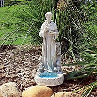 Design Toscano 16" St. Francis Garden Reflection Pool Statue
