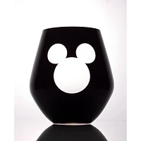 JoyJolt® Disney® 20oz. Luxury Mickey Mouse Crystal Stemless Wine Glass, 2ct.