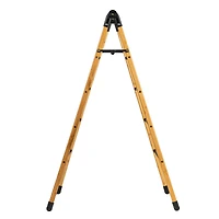 Household Essentials Bamboo V-Shaped Expandable Laundry Drying Rack