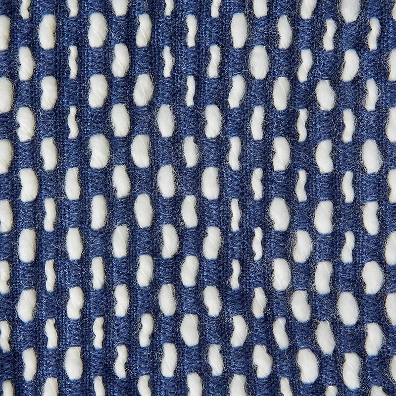 DII® Navy & White Textured Acrylic Throw