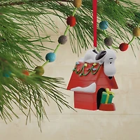 Hallmark Peanuts® 2.25" Snoopy on Holiday Doghouse Ornament