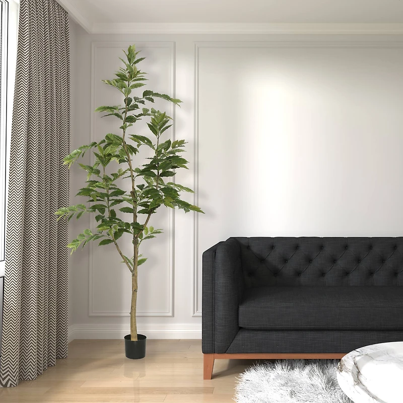 7ft. Potted Green Nandina Tree