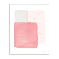 Stupell Industries Pink Blush Boho Abstraction Pastel Layered Shapes Wall Plaque