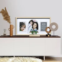 3 Opening Natural Woodgrain Collage Frame with Mat by Studio Décor®