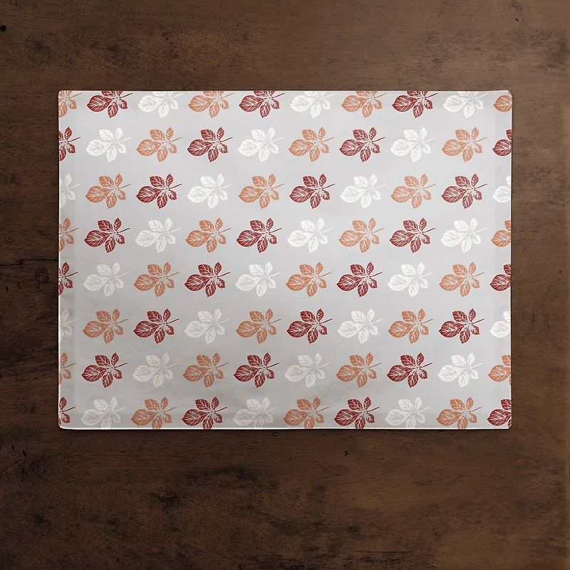 Stamp Leaf Cotton Twill Placemat