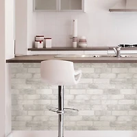 NuWallpaper Loft White Brick Peel & Stick Wallpaper