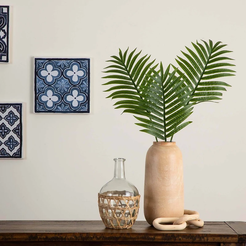 33" Green Palm Frond Stems, 3ct.