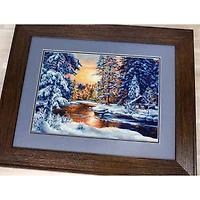 Luca-S Winter Landscape Counted Cross Stitch Kit