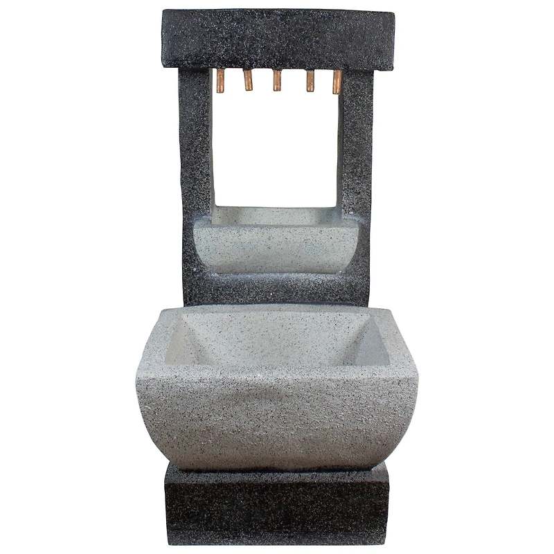 26" LED Rainfall Outdoor Water Fountain with Planter