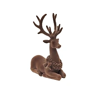 9" Flocked Deer Décor by Ashland