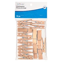 12 Packs: 18 ct. (216 total) 2" Wood Clothespins by Creatology™
