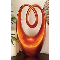11" Red Heart Abstract Sculpture