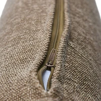 Hello Honey® 20'' Brown Woven Canvas Lumbar Pillow Cover