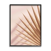 Stupell Industries Palm Frond Photograph Expressive Tropical Plant Sun Bleached Framed Wall Art
