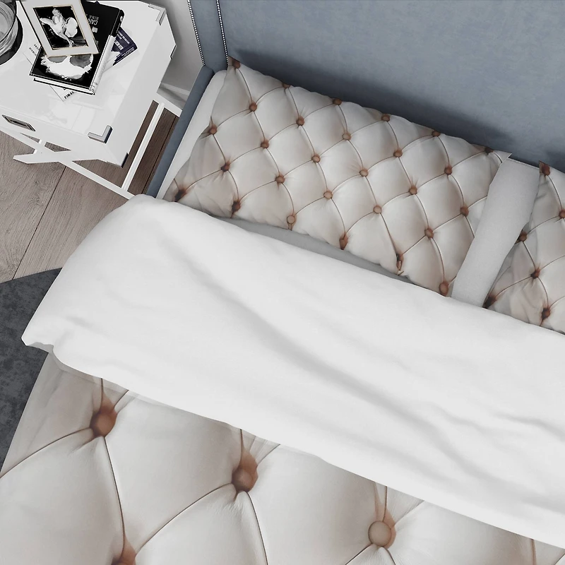 Designart 'Diamond Shaped Leather Couch' Modern & Contemporary Bedding Set