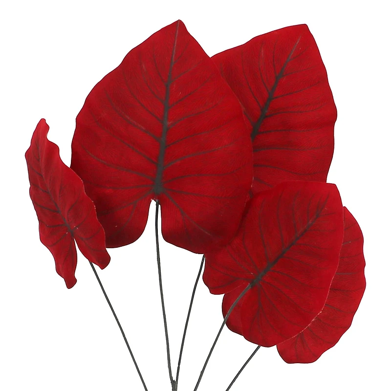 32" Red Dasheen Leaves Stem by Ashland®