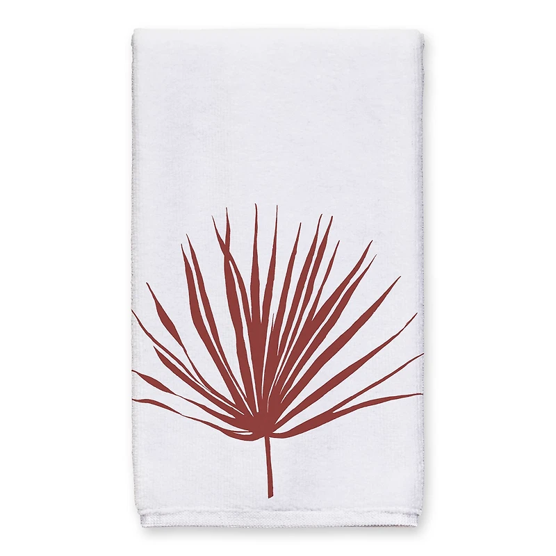 Terracota Palm Leaf 16" x 25" Tea Towel Set of 2