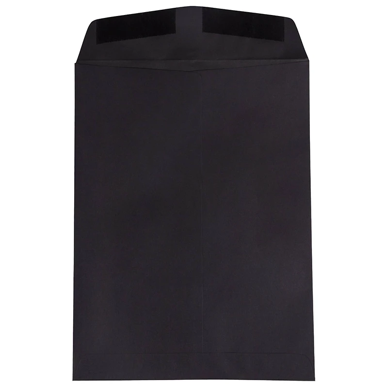JAM Paper Black 9" x 12" Open End Envelopes