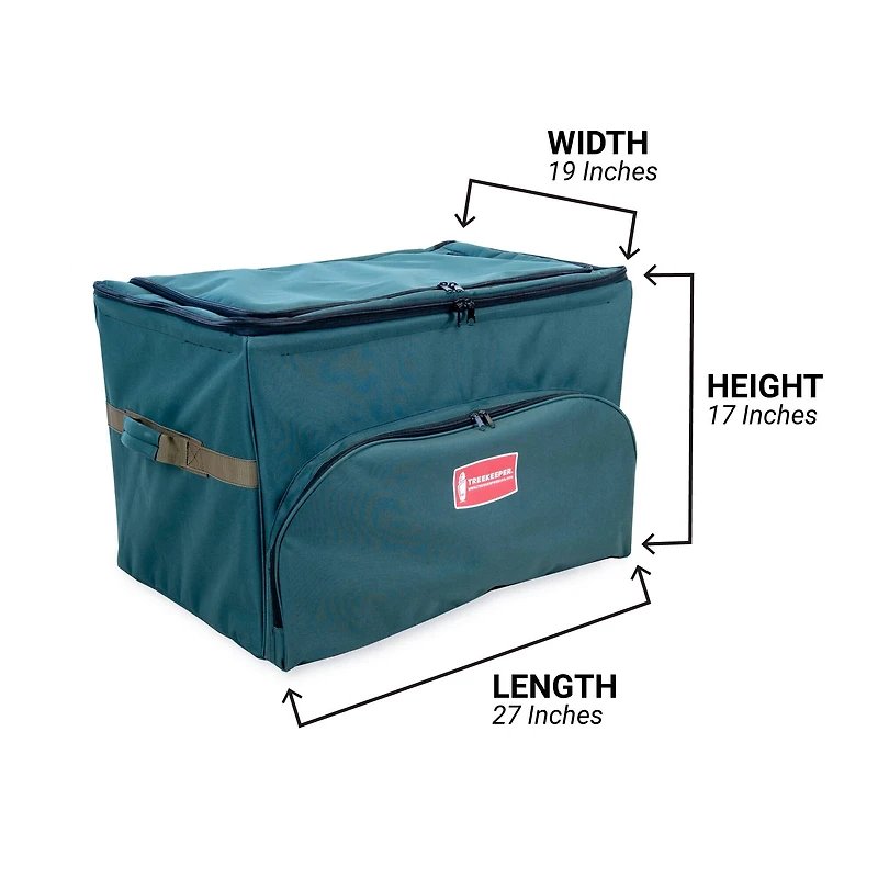 TreeKeeper 72ct. 4" Christmas Ornament Storage Box with Top Pocket