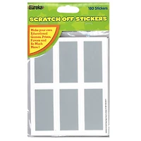 Eureka® Rectangles Scratch Off Stickers, 6 Packs of 180