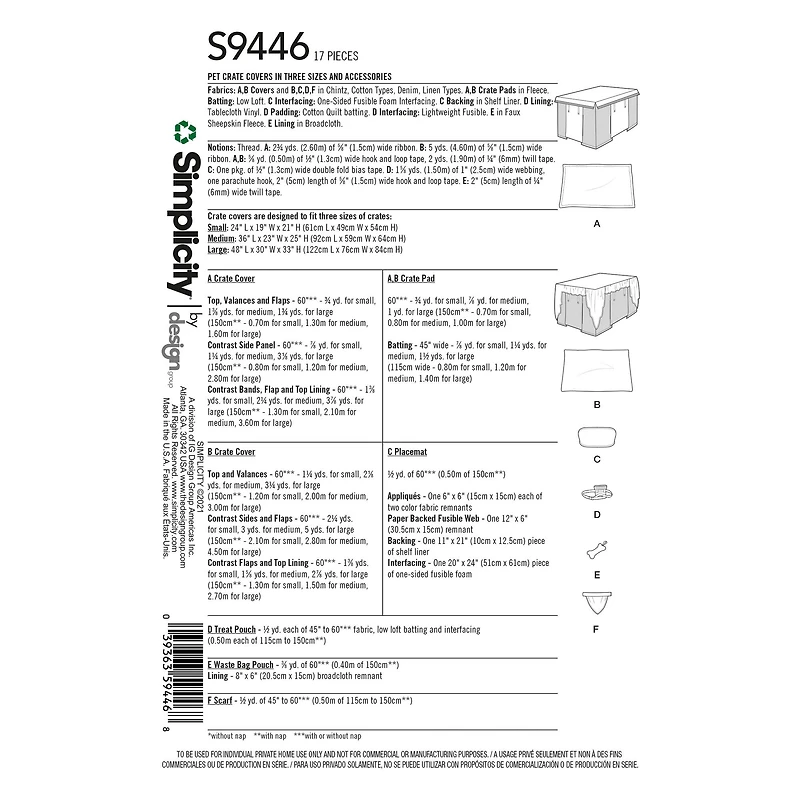 Simplicity® Pattern CS9446