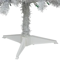 4ft. Pre-Lit White Artificial Christmas Tree, Green Lights