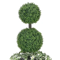 4ft. Topiary Boxwood Artificial Tree in Decorative Urn