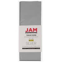 JAM Paper Silver Gift Wrapping Tissue Paper