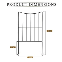 NEX™ 24" Black Lower Arc Garden Fence, 10ct.