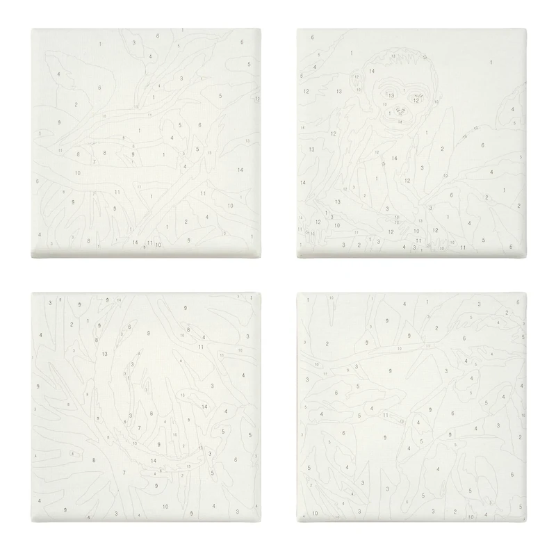 Jungle Paint-by-Number Mini Kit by Artist's Loft®