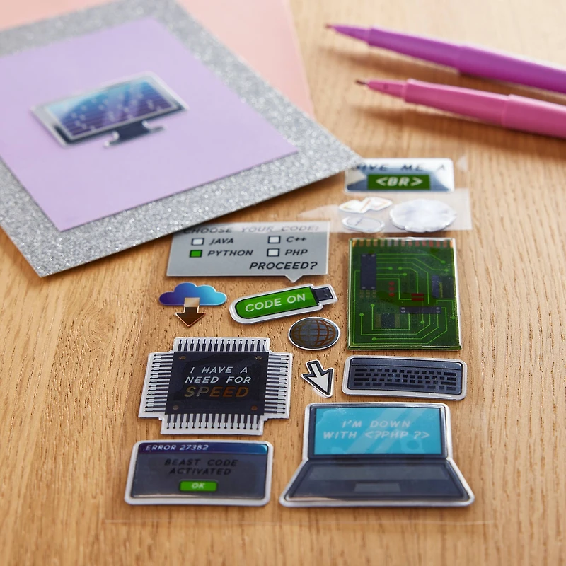 Computer Science Dimensional Stickers by Recollections™