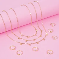 Make It Real™ 3C4G Happy Thoughts Necklace & Ring Set