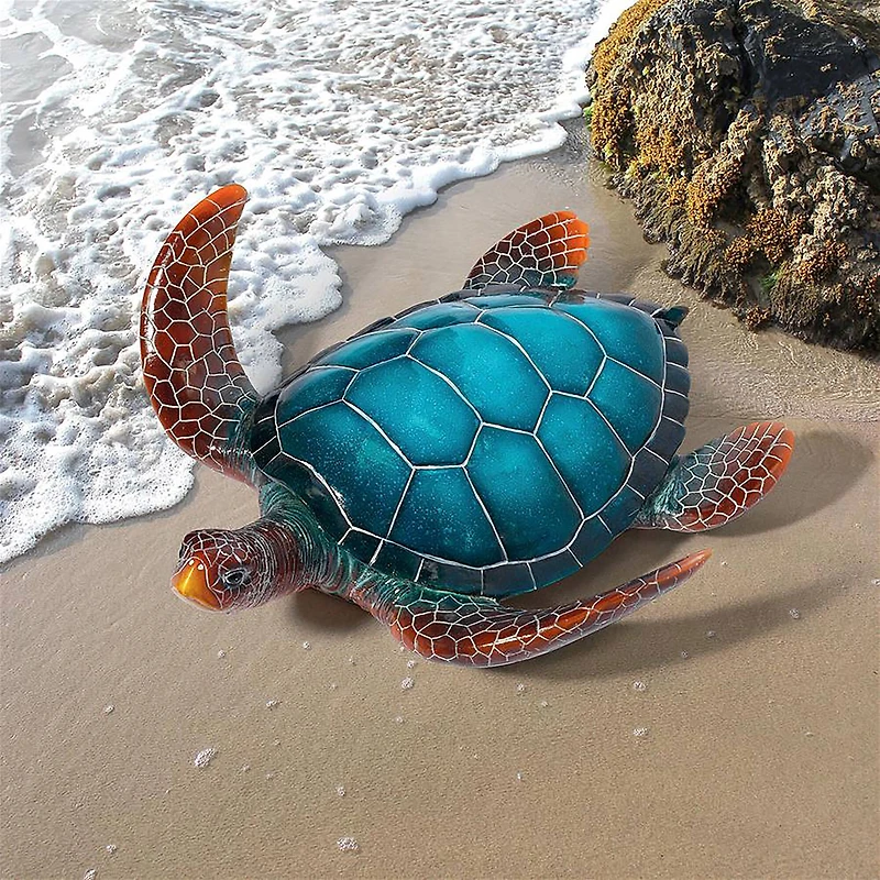 Design Toscano 14" Blue Sea Turtle Statue