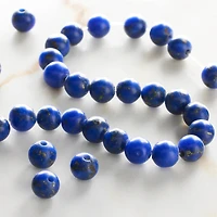 Sapphire Reconstituted Lapis Round Beads, 6mm by Bead Landing™