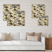 Designart - Collage of Eyes & Doodles In Contemporary Style I