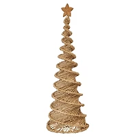 Hello Honey® 30" Natural Handwoven Bankuan Christmas Decorative Tree