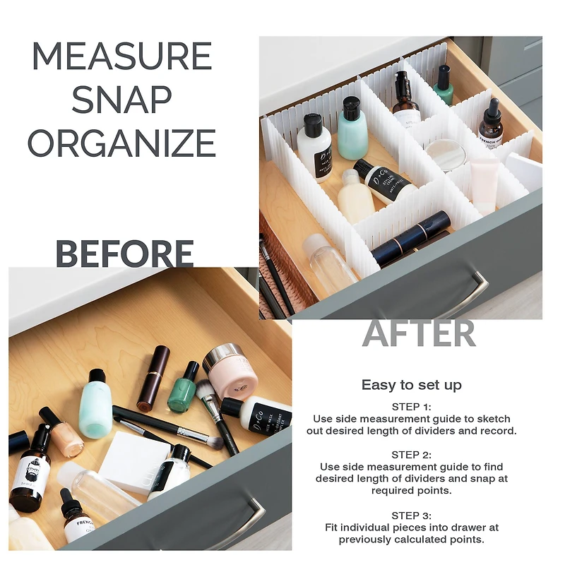 Simplify Interlocking Drawer Organizers