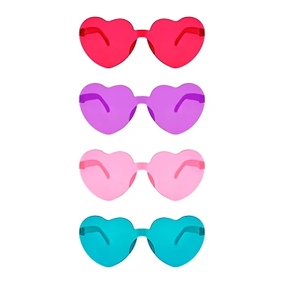 5.5" Heart Shaped Glasses, 4ct. by Celebrate It™