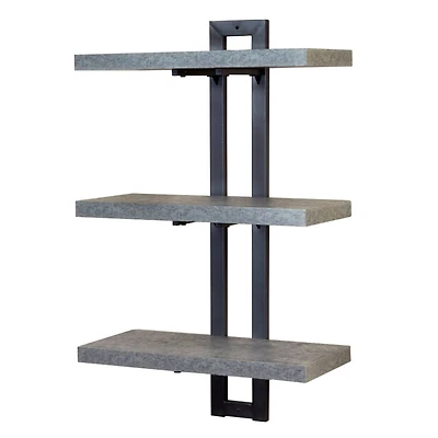Household Essentials Jamestown 3-Tier Wall Shelf