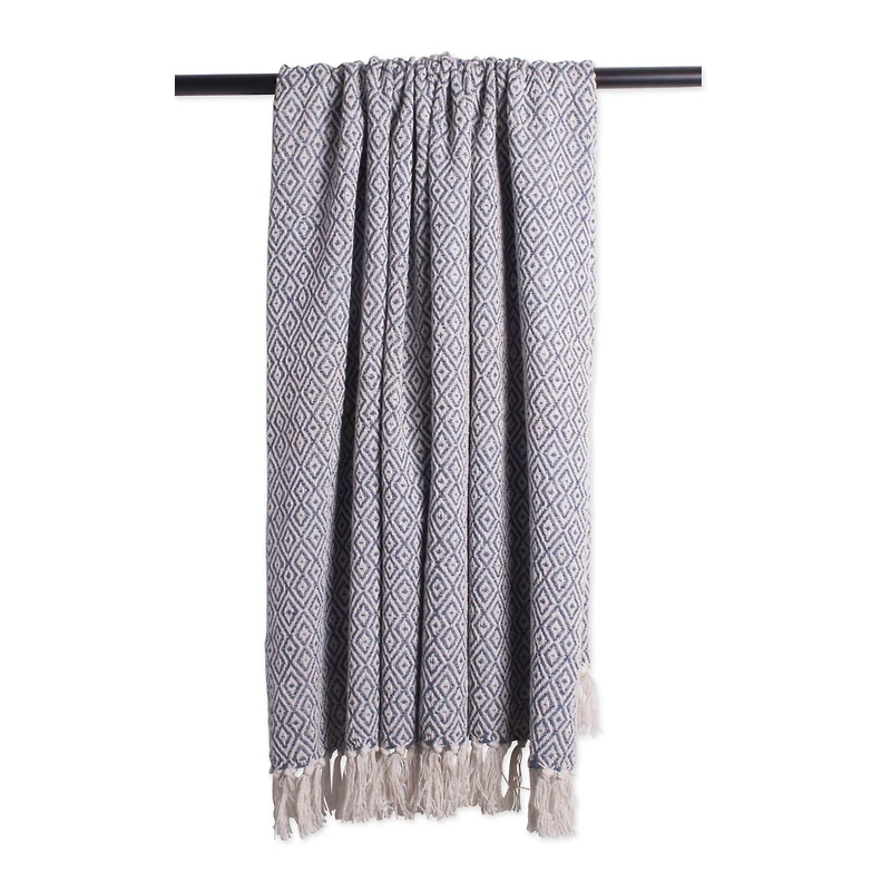 DII® French Blue Double Diamond Throw