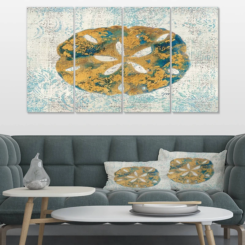 Designart - Coastal Pastel seashells II