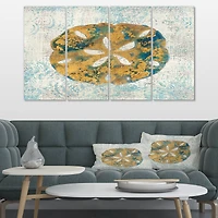 Designart - Coastal Pastel seashells II