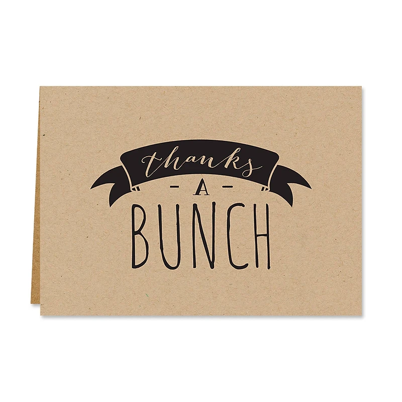 Hortense B. Hewitt Co. Kraft Thank You Cards