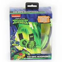 Rise of the Teenage Mutant Ninja Turtles Green Kid-Safe Headphones