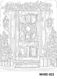 16" x 20" Red Christmas Door Paint-by-Number  Kit by Artist's Loft™