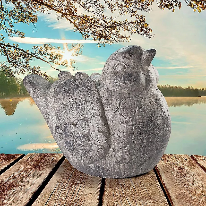 Design Toscano 21.5" Fine Feathered Friend Chubby Bird Statue
