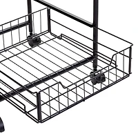 Honey Can Do Black 4-Tier Rolling Cart