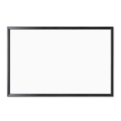U Brands Black MDF 36" x 24" Framed Magnetic Dry Erase Board